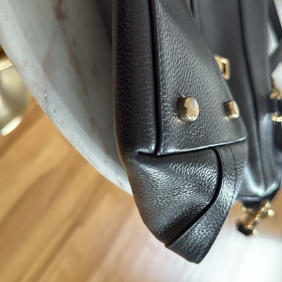 Coach Navy Leather Tote Bag - Picture 14 of 15